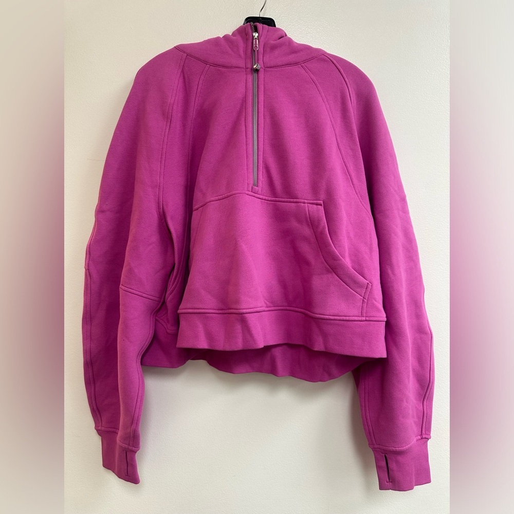 Lululemon Scuba Oversized Half-Zip Hoodie in Pow Pink Tone